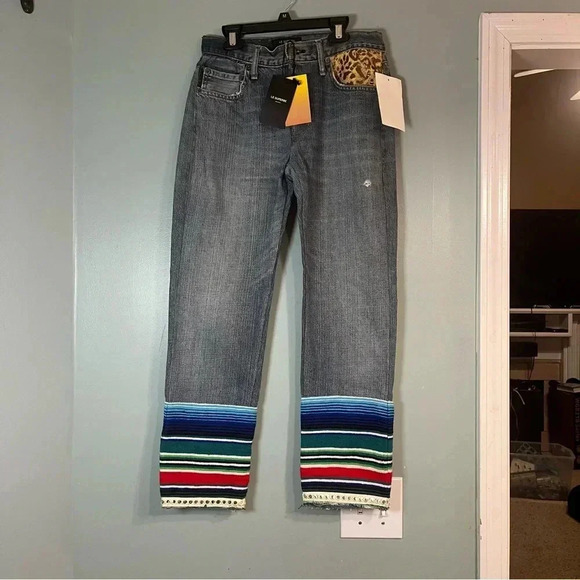 NWT Vintage Le Superbe Women's Blue Saltillo Boyfriend Jeans Pants Size 26